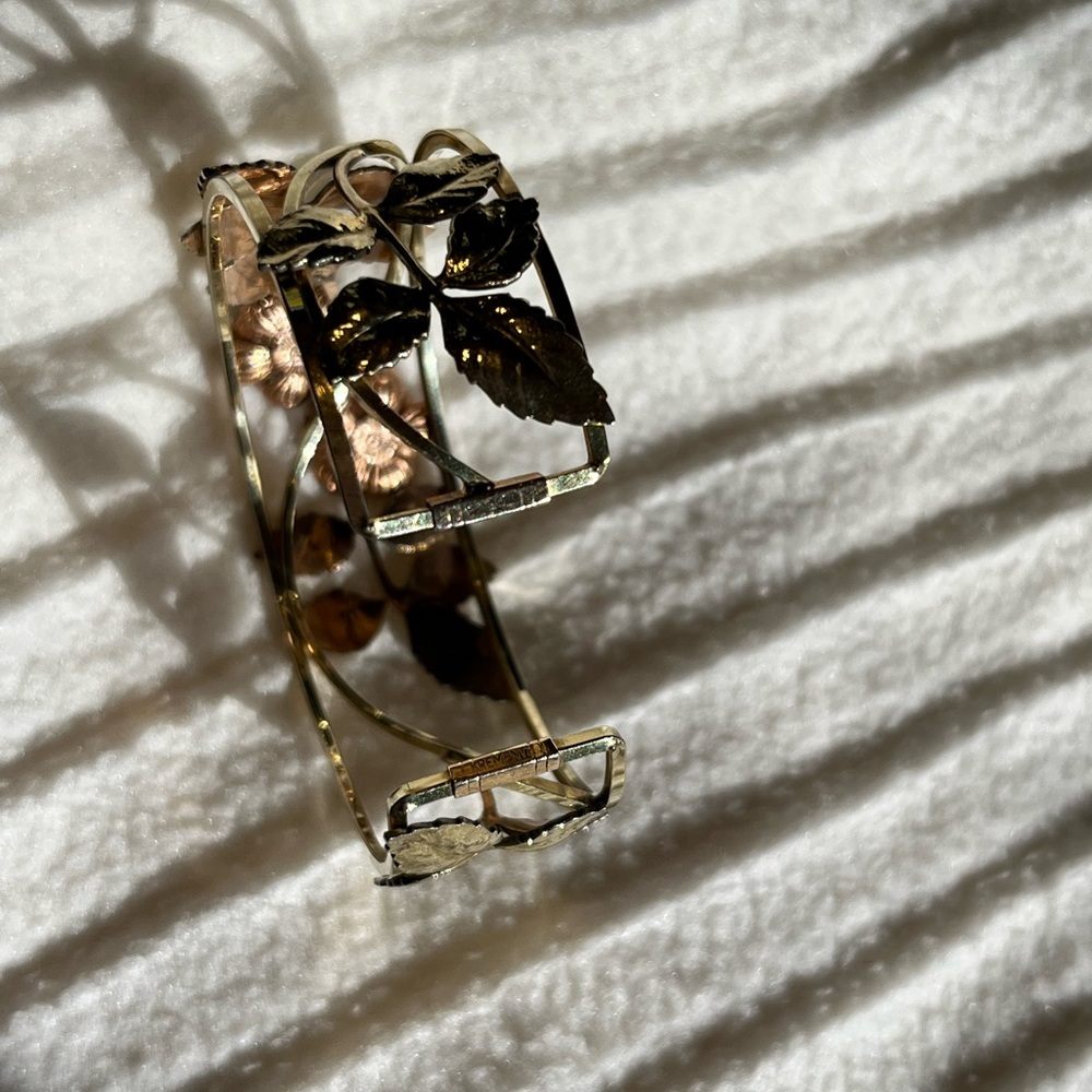 Krementz Vintage bracelet in 14kt gold overlay & rose goldtone. - Picture 6 of 13